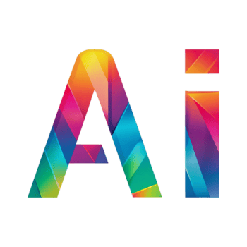 vibrant ai logo with geometric shapes free png